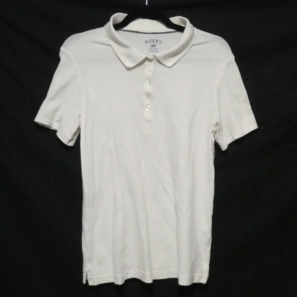 RIDERS By LEE | Instantly Slims You Shirt | large | Short Sleeve Polo Shirt